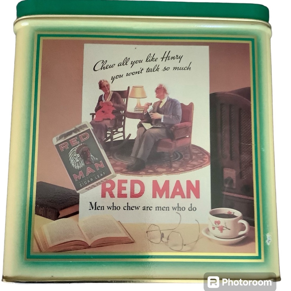Vintage Limited Edition 1989 Red Man Tobacco Tin